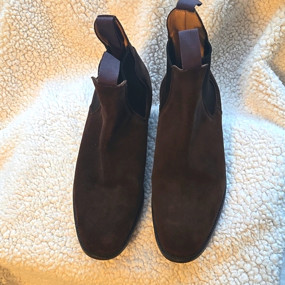 Trickers Brown Suede Chelsea Boots